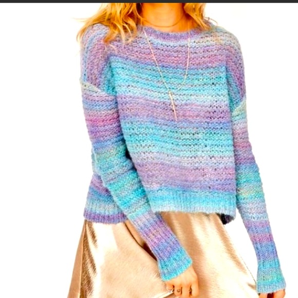 Urban Outfitters Sweaters - Urban Outfitters Ecote wool boxy stripe sweater